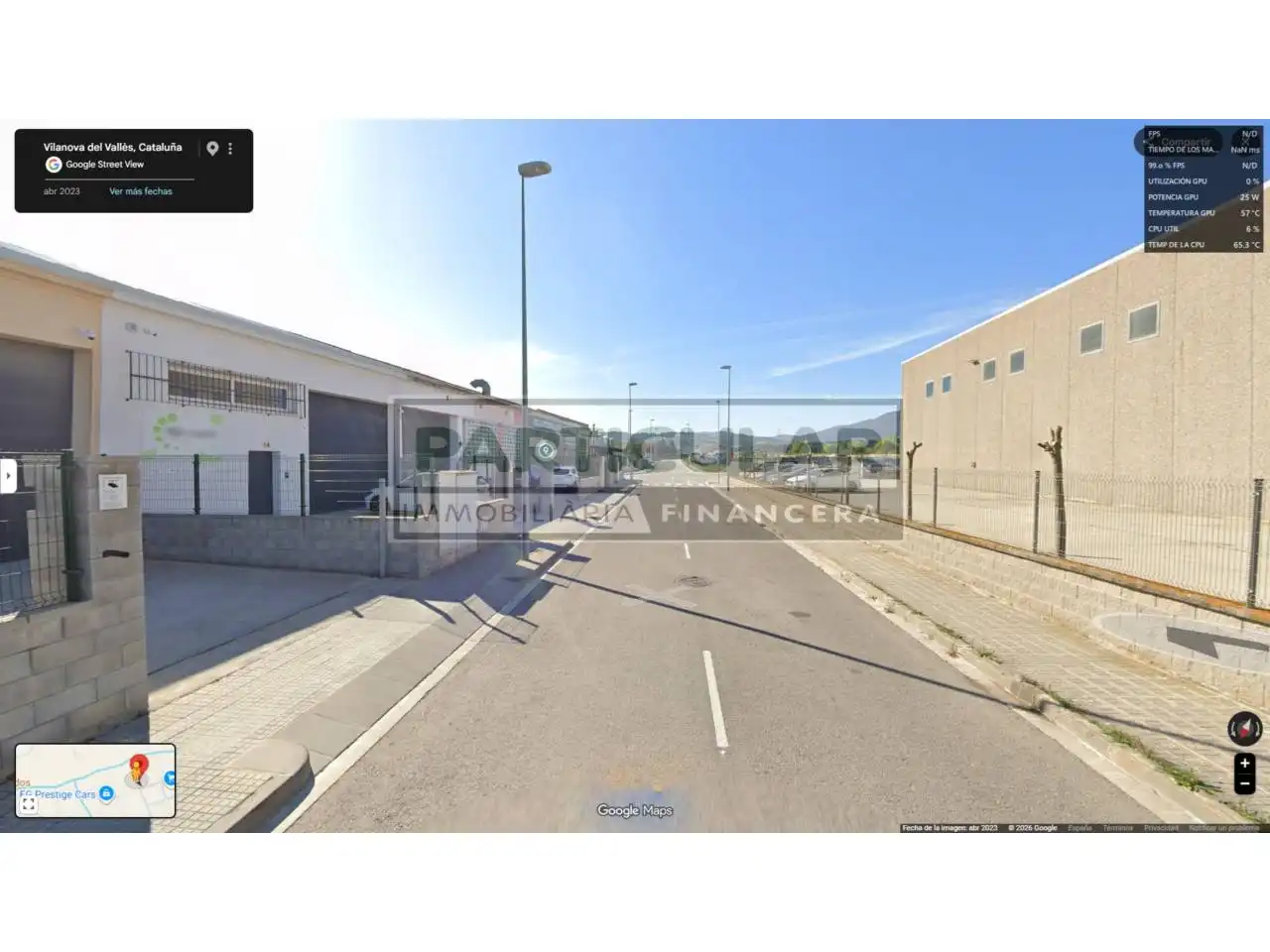 Außenansicht von Fabrikhallen zur Miete in Vilanova del Vallès mit Alarm