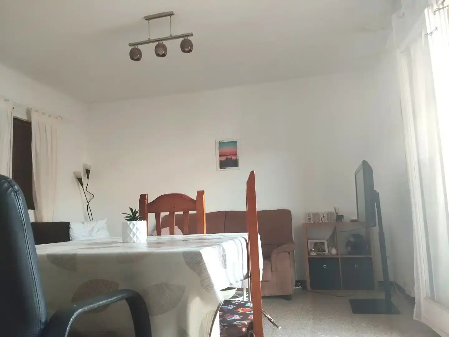 Living room of Flat for sale in Girona Capital  with Terrace and Balcony