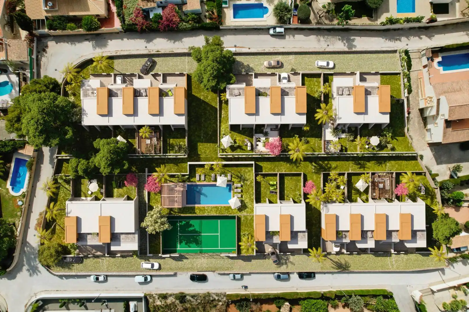 Vista exterior de Casa adosada en venda en Calpe / Calp amb Aire condicionat, Calefacció i Jardí privat