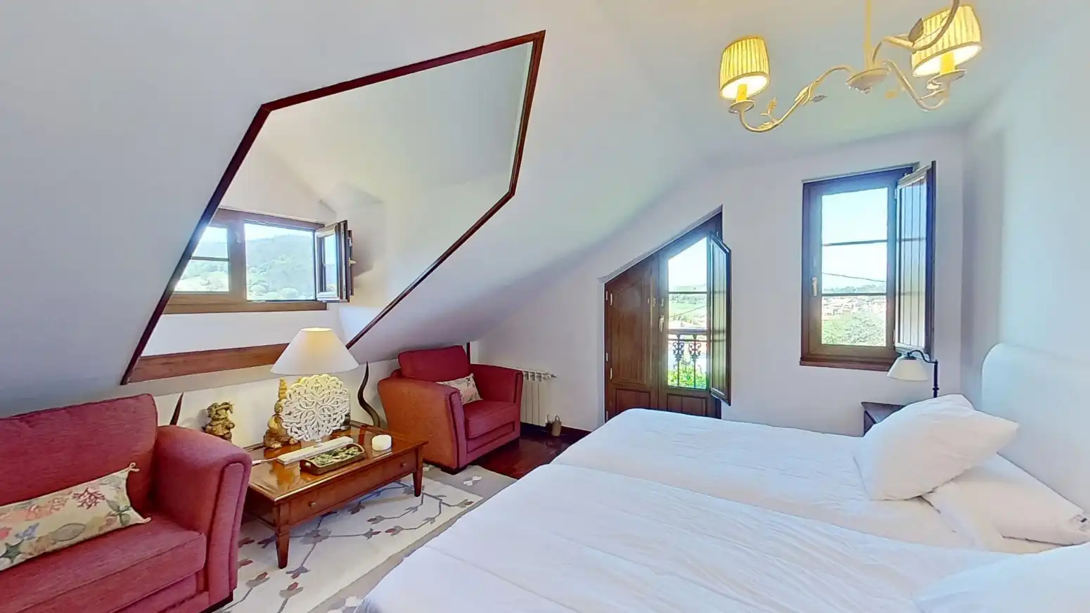 Habitación de Casa o chalet en venta en Alfoz de Lloredo con Calefacción, Terraza y Balcón