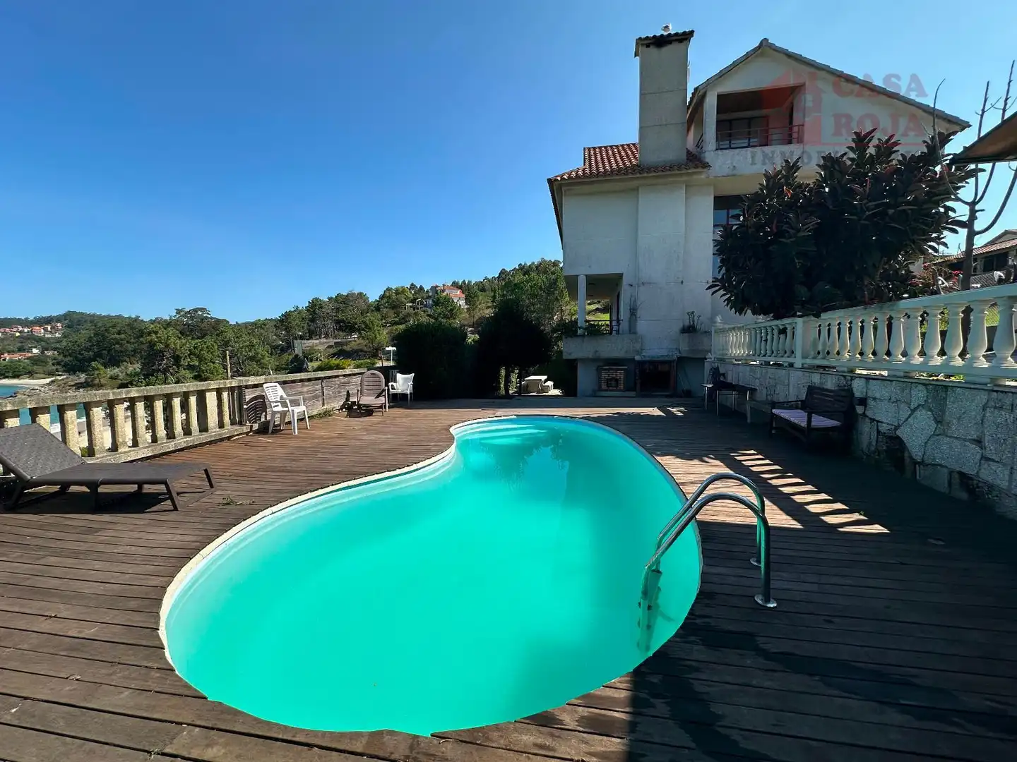 Swimming pool of Houses for sale in Cangas   with Air Conditioner, Heating and Terrace