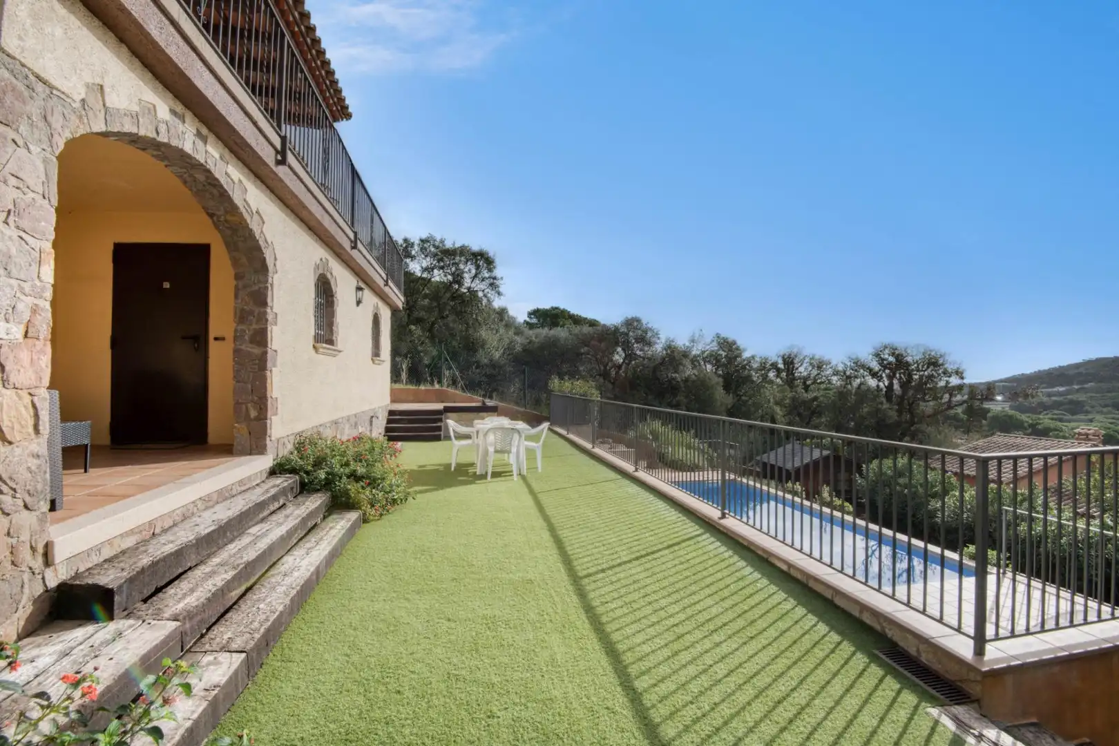 Terrassa de Casa o xalet en venda en Calonge i Sant Antoni amb Calefacció, Terrassa i Piscina