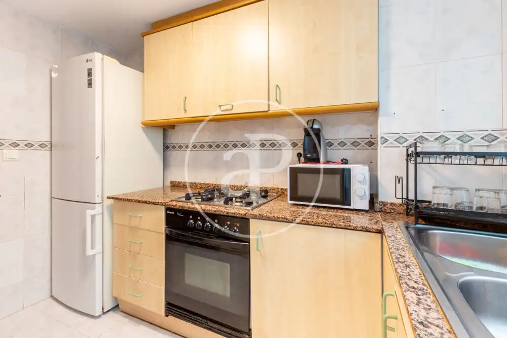 Kitchen of Flat for rent in Valencia  with Heating, Terrace and Furnished