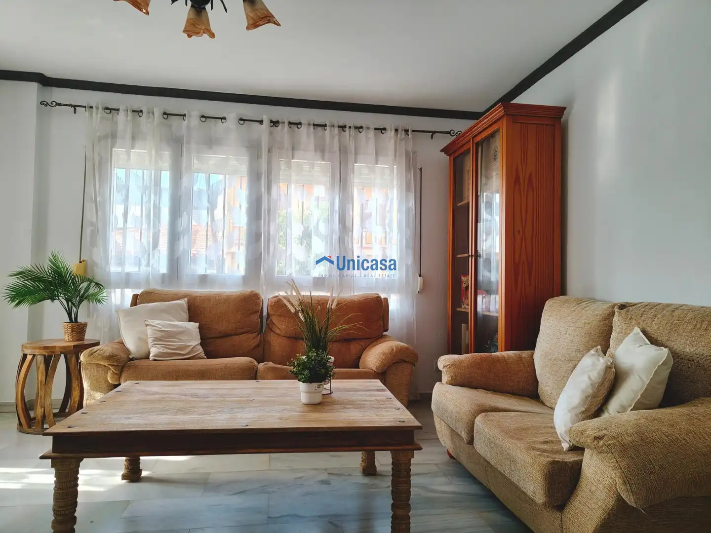Sala de estar de Casa adosada en venta en Málaga con Terraza