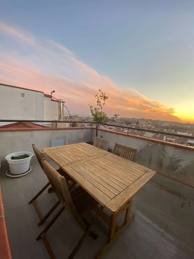 Terraza de Apartamento para compartir en Malgrat de Mar con Aire acondicionado, Calefacción y Terraza