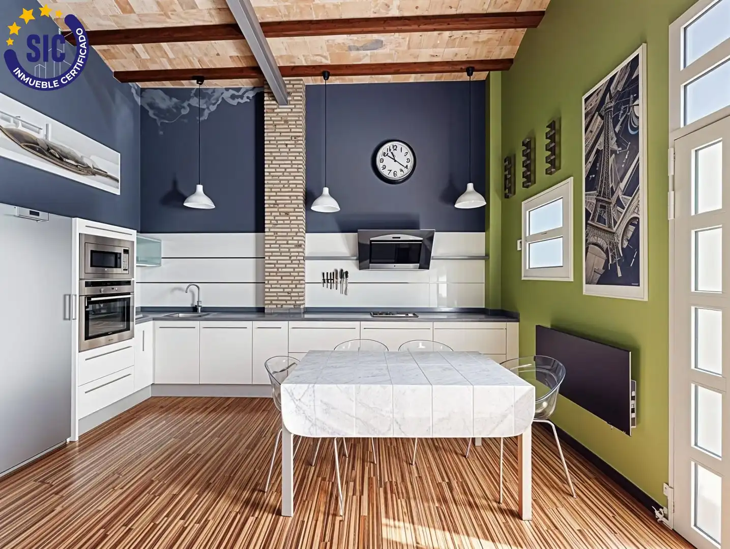 Cocina de Casa o chalet en venta en Valencia con Aire acondicionado, Calefacción y Parquet