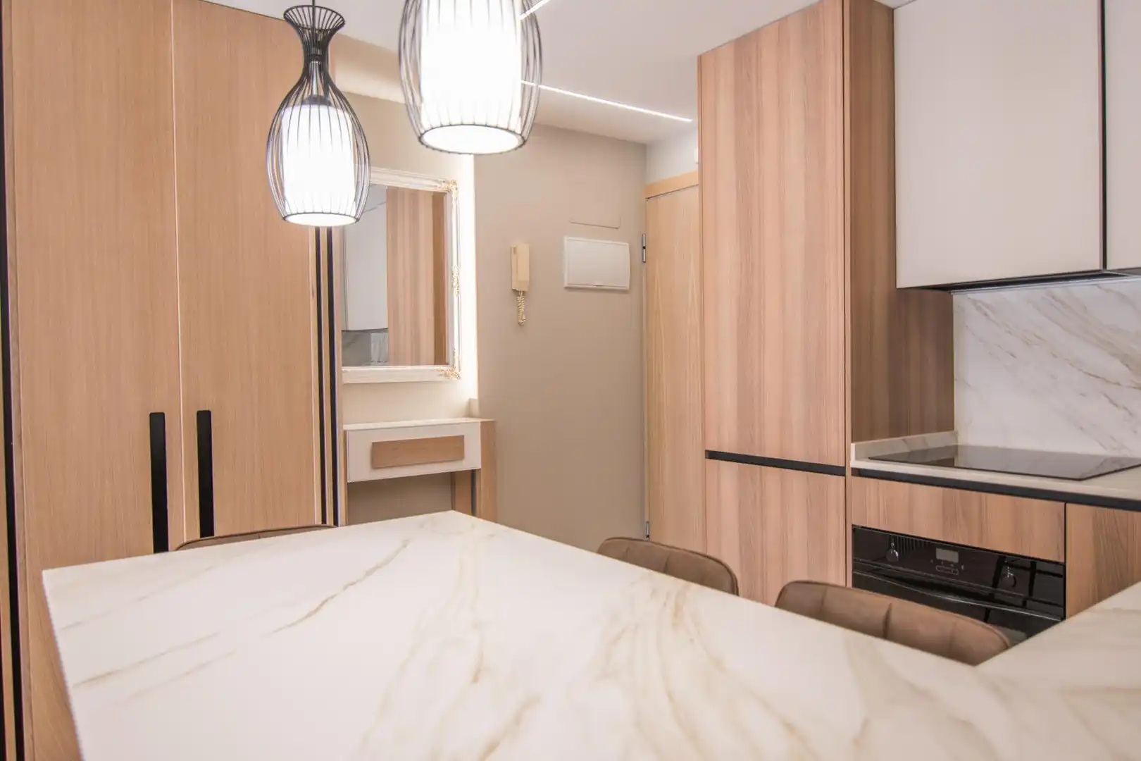 Kitchen of Apartments for sale in Gandia  with Air Conditioner, Terrace and Furnished