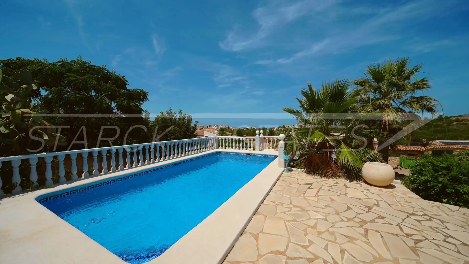 Exterior view of Houses for sale in El Ràfol d'Almúnia  with Air Conditioner, Private garden and Swimming Pool