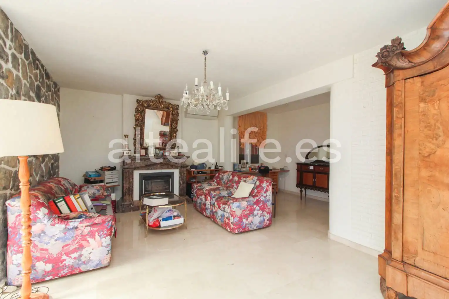 Sala de estar de Casa o chalet en venta en Altea con Aire acondicionado, Calefacción y Terraza