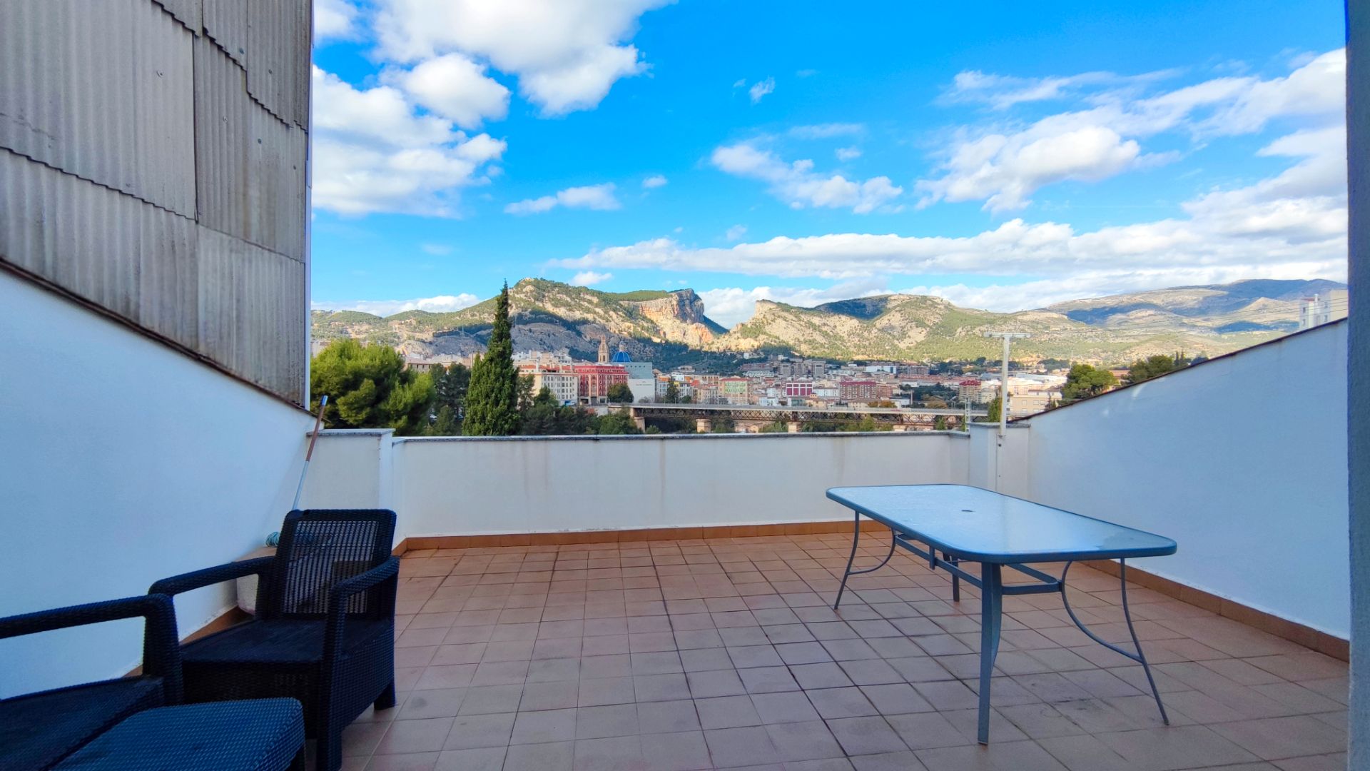 Terrace of Single-family semi-detached for sale in Alcoy / Alcoi  with Heating, Terrace and Storage room