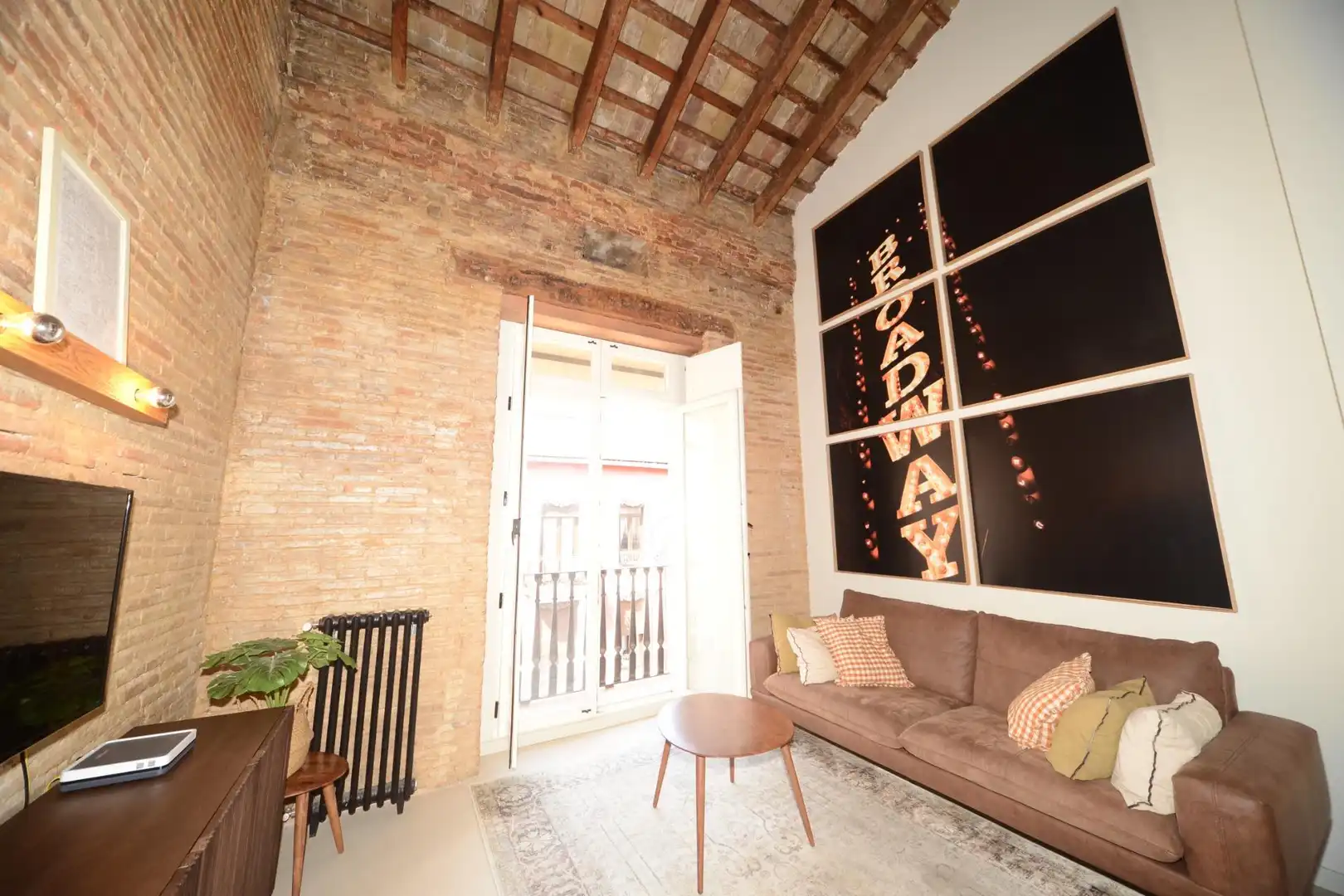 Living room of Attic for rent in Valencia  with Heating, Terrace and Storage room