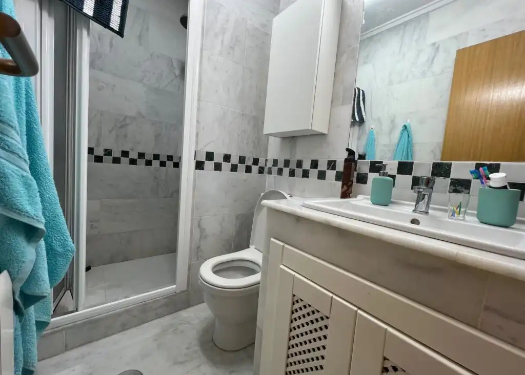 Bany de Casa o xalet en venda en Alicante / Alacant amb Aire condicionat, Calefacció i Jardí privat
