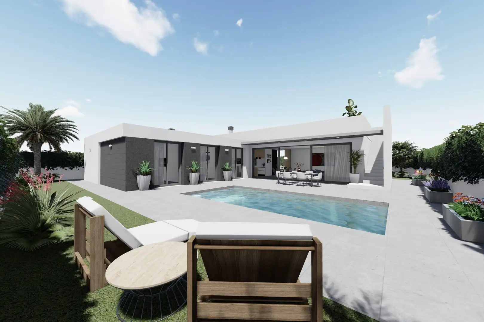 Detached house with pool for sale in San Juan de los Terreros, imagen 2
