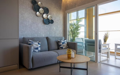 Sala d'estar de Apartament de lloguer en Benidorm amb Aire condicionat i Balcó