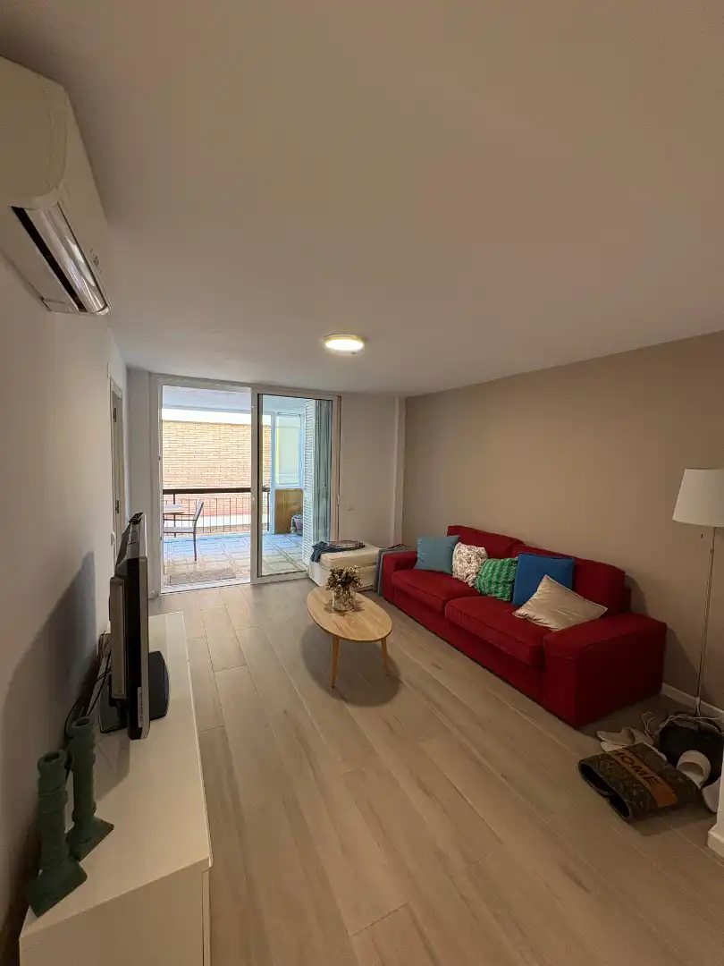 Sala de estar de Piso en venta en Castelldefels con Aire acondicionado, Calefacción y Parquet