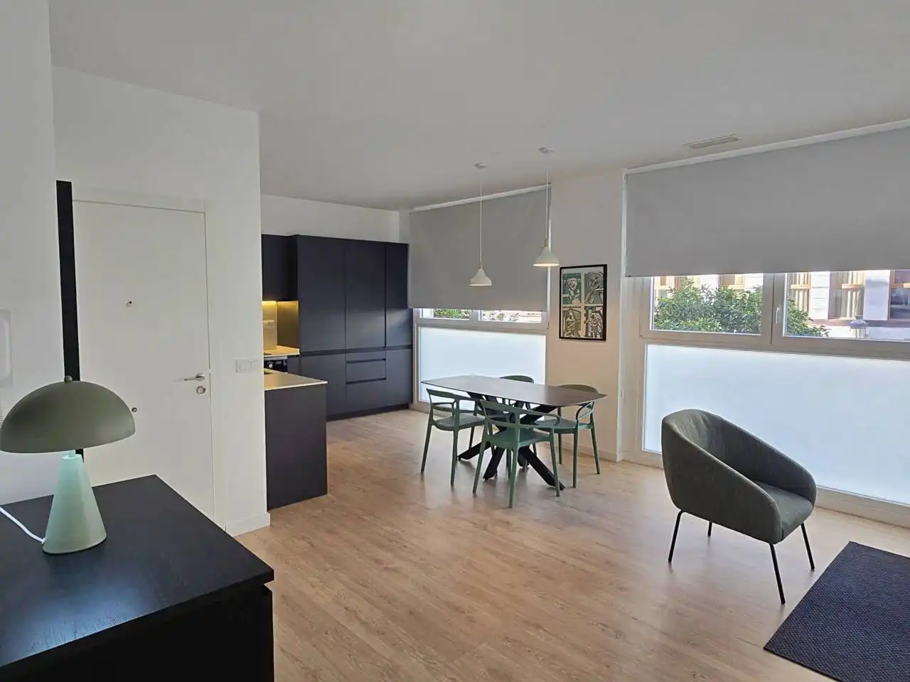 Esszimmer von Wohnung zur Miete in Valencia mit Klimaanlage, Heizung und Möbliert