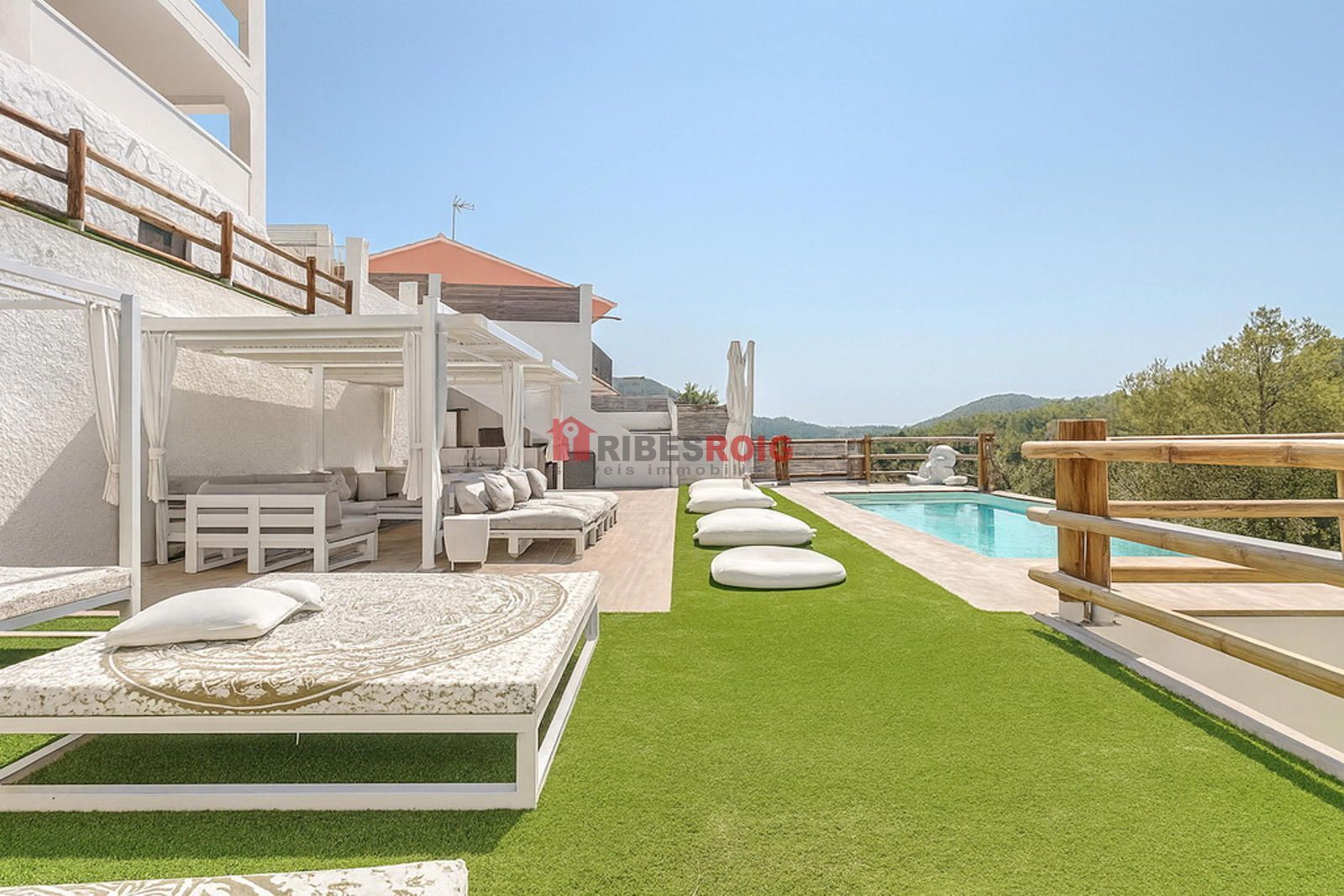 Terrassa de Casa o xalet en venda en Olivella amb Calefacció, Jardí privat i Terrassa