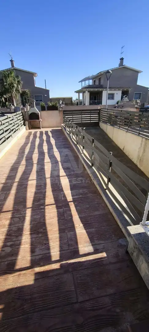 Terrassa de Casa adosada en venda en L'Aldea amb Aire condicionat, Calefacció i Terrassa
