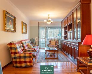 Living room of Flat for sale in Lugo Capital  with Heating, Parquet flooring and Terrace