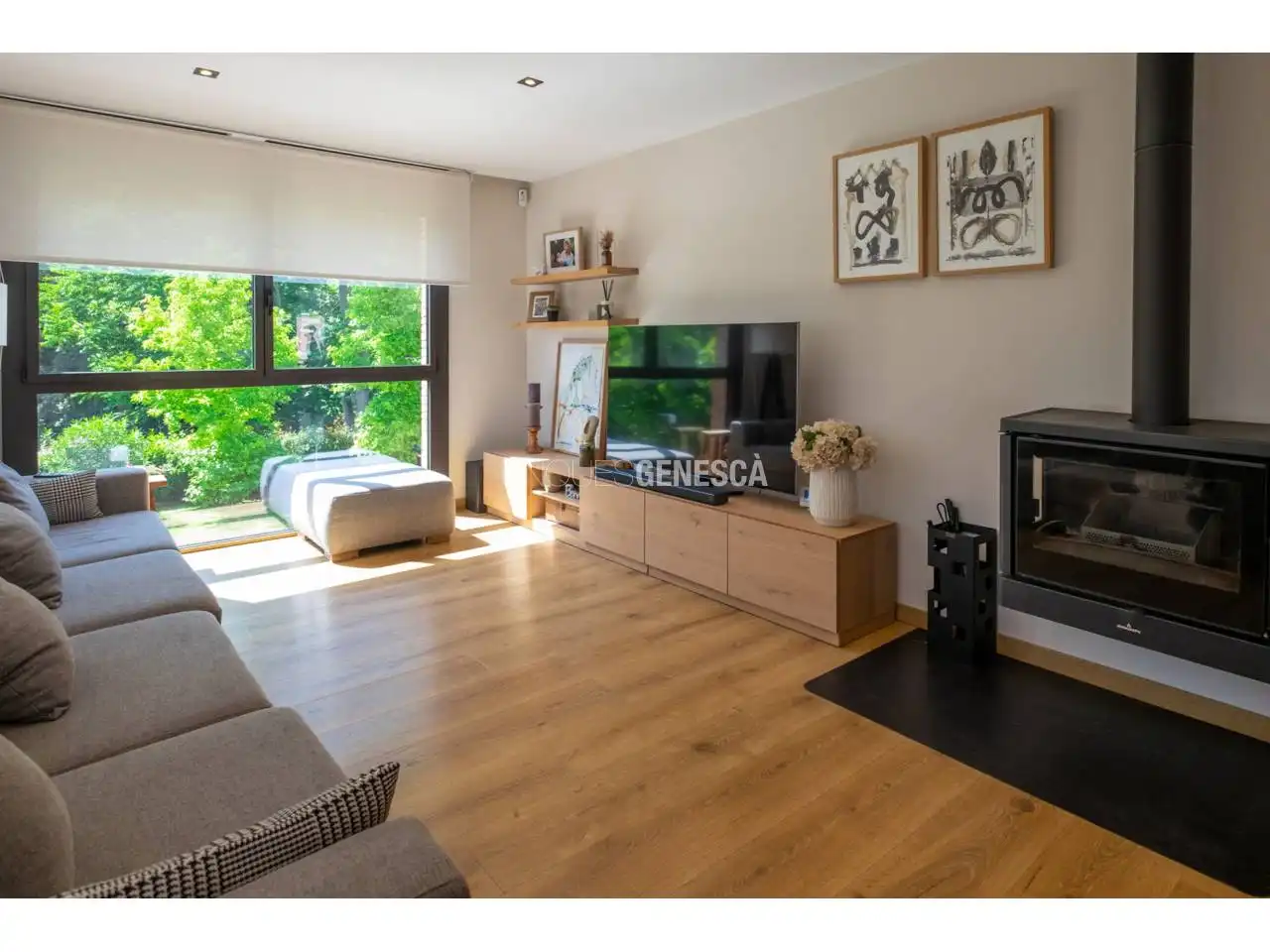 Sala de estar de Casa o chalet en venta en Matadepera con Aire acondicionado, Calefacción y Jardín privado