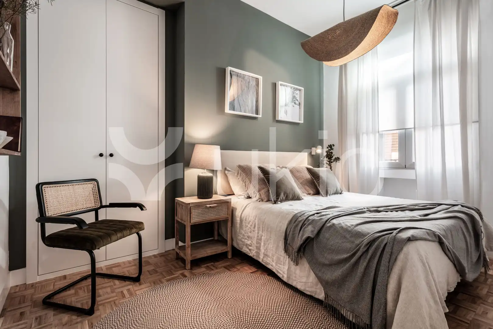 Bedroom of Flat for rent in Madrid  with Air Conditioner, Terrace and Furnished