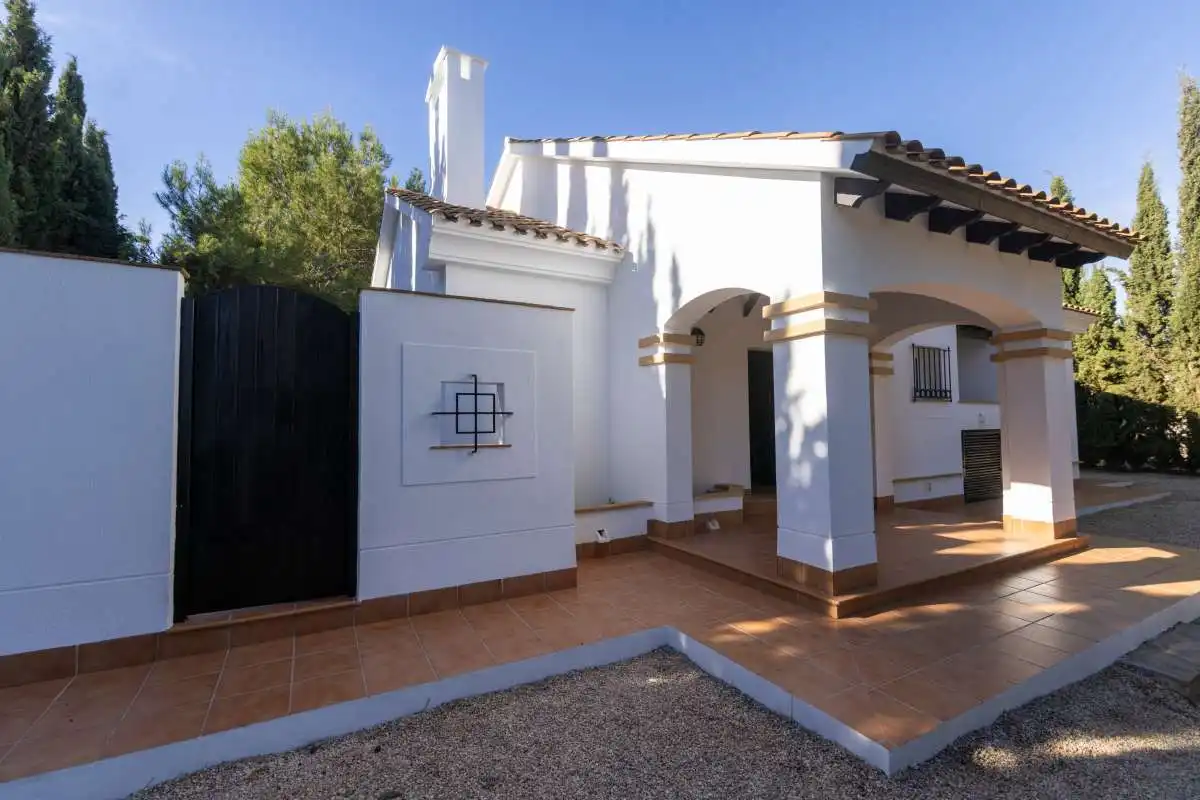 Vista exterior de Casa adosada en venta en Fuente Álamo de Murcia con Amueblado
