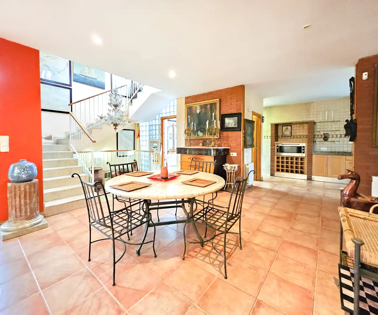 Dining room of Houses for sale in Sant Cugat del Vallès