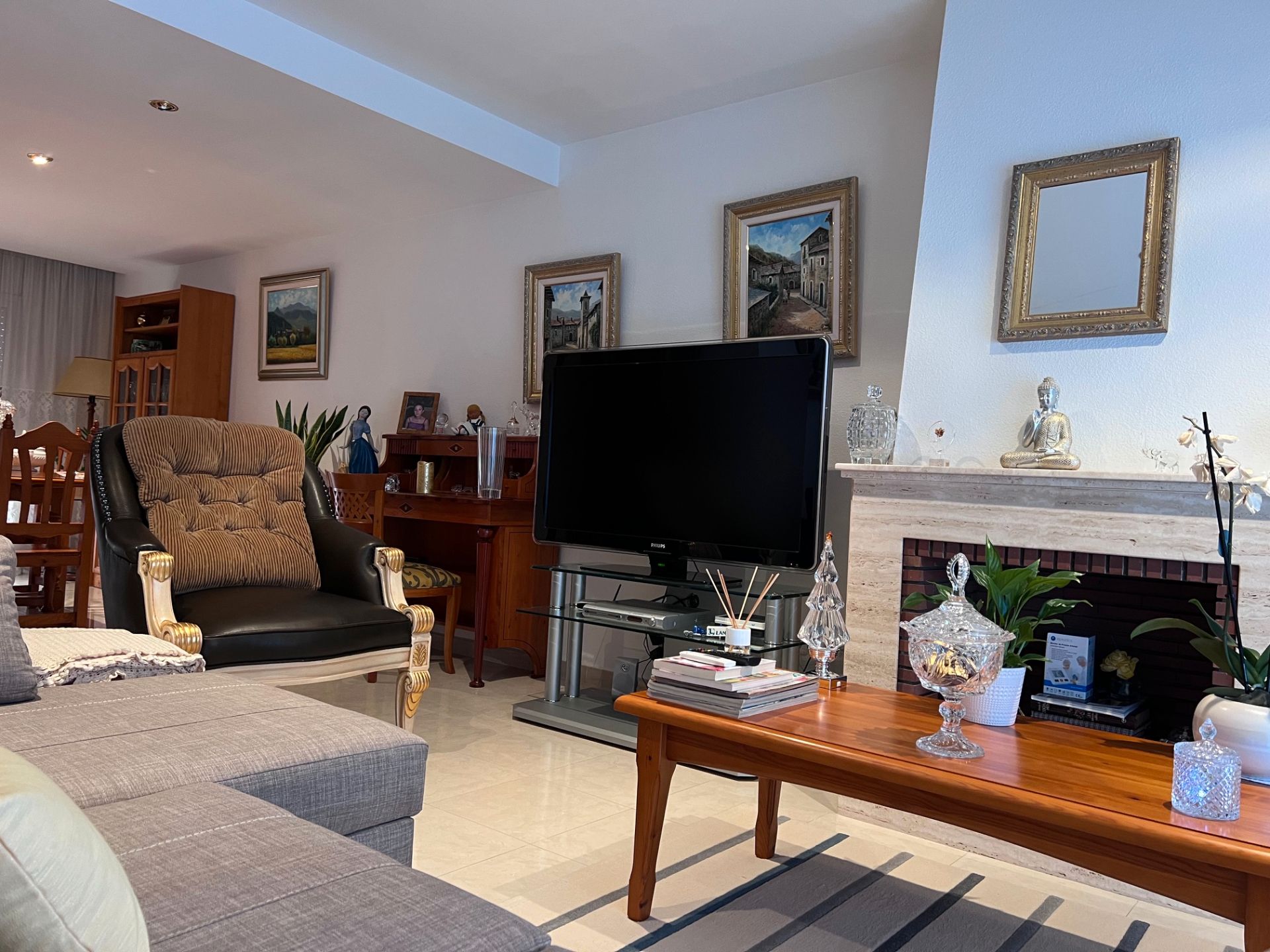 Sala d'estar de Casa adosada en venda en Premià de Dalt amb Aire condicionat, Calefacció i Terrassa