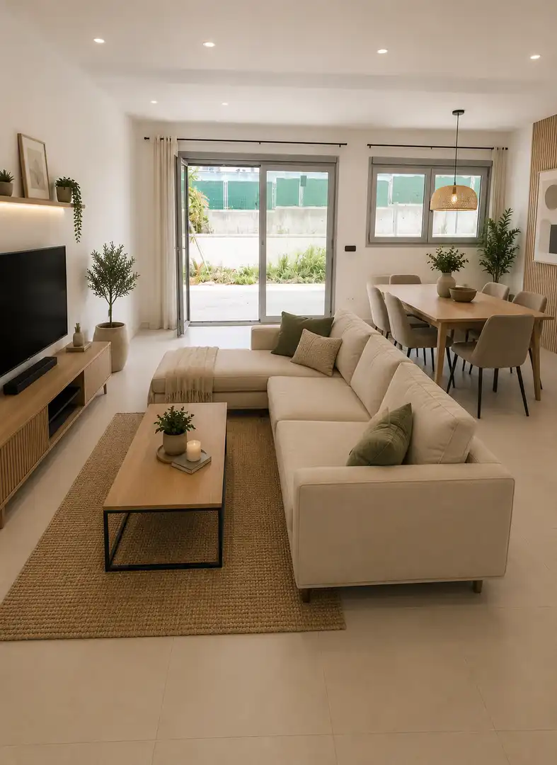 Sala de estar de Casa adosada en venta en Valdemoro con Aire acondicionado