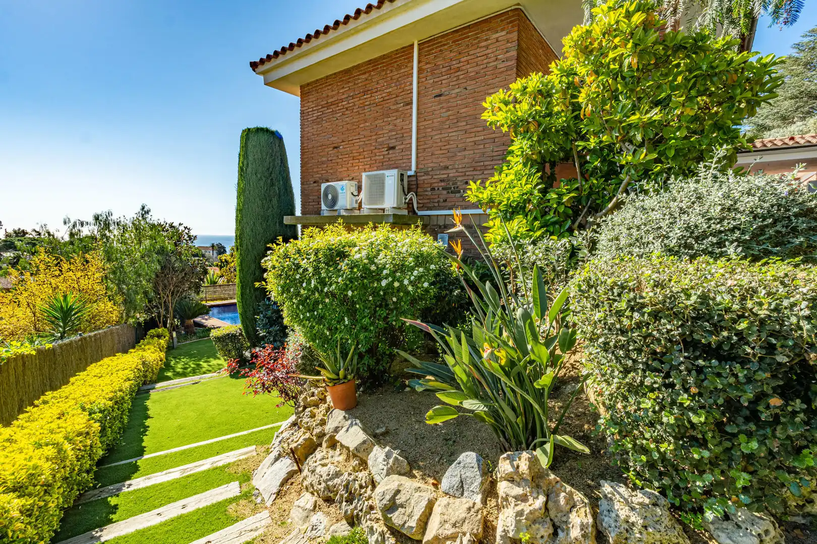 Garten von Haus oder Chalet zur Miete in Sant Vicenç de Montalt mit Heizung und Terrasse