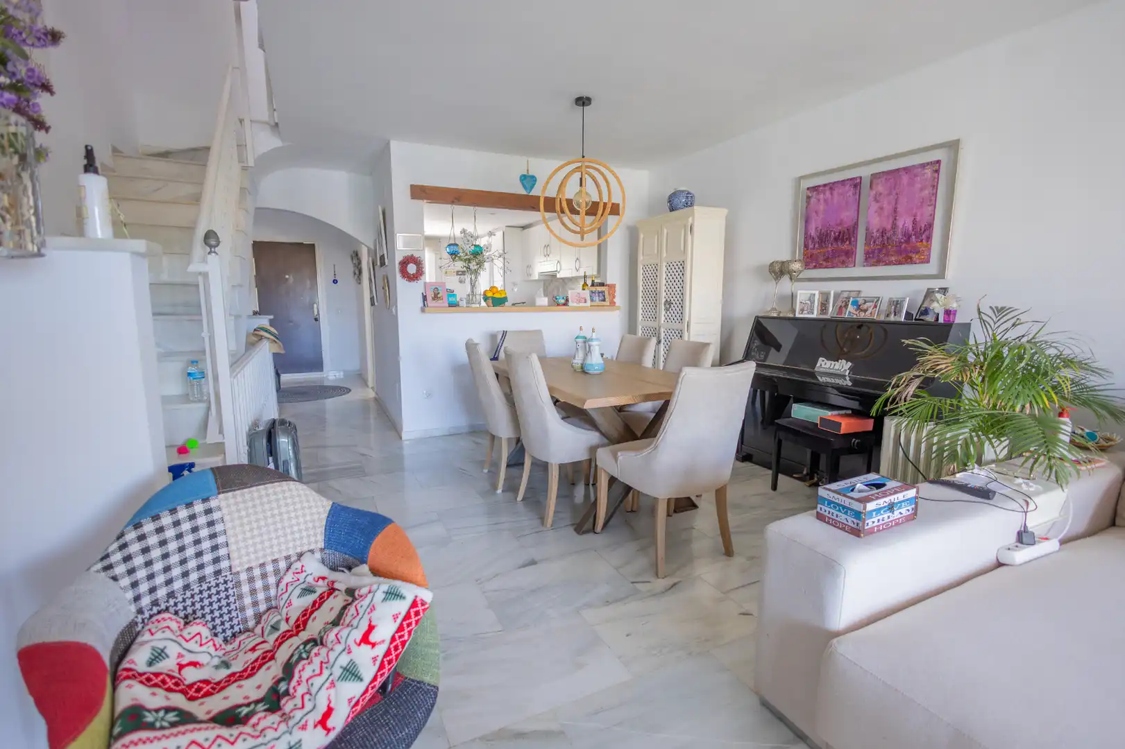 Comedor de Casa adosada en venta en Estepona con Aire acondicionado, Jardín privado y Terraza