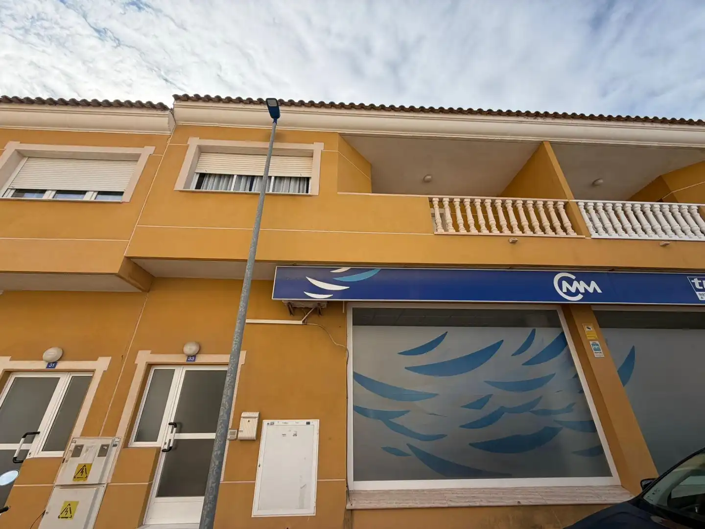 Vista exterior de Casa adosada en venda en San Javier amb Aire condicionat, Terrassa i Balcó