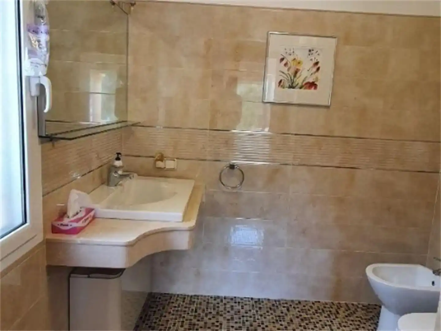 Badezimmer von Wohnung zur Miete in Jávea / Xàbia mit Klimaanlage, Privatgarten und Parkett
