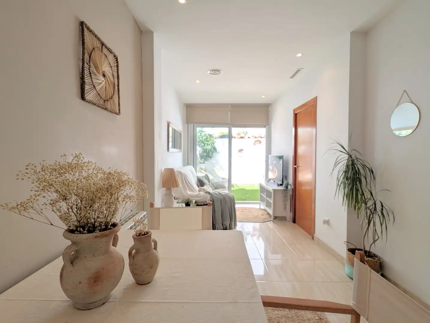 Wohnzimmer von Erdgeschoss zum Verkauf in Mataró mit Klimaanlage, Heizung und Terrasse