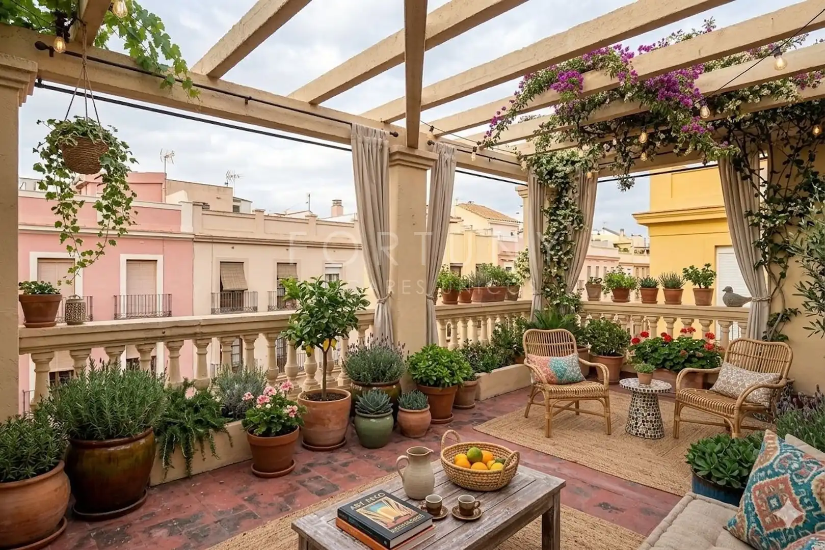 Terrasse von Dachboden zum Verkauf in Málaga mit Klimaanlage, Terrasse und Abstellraum