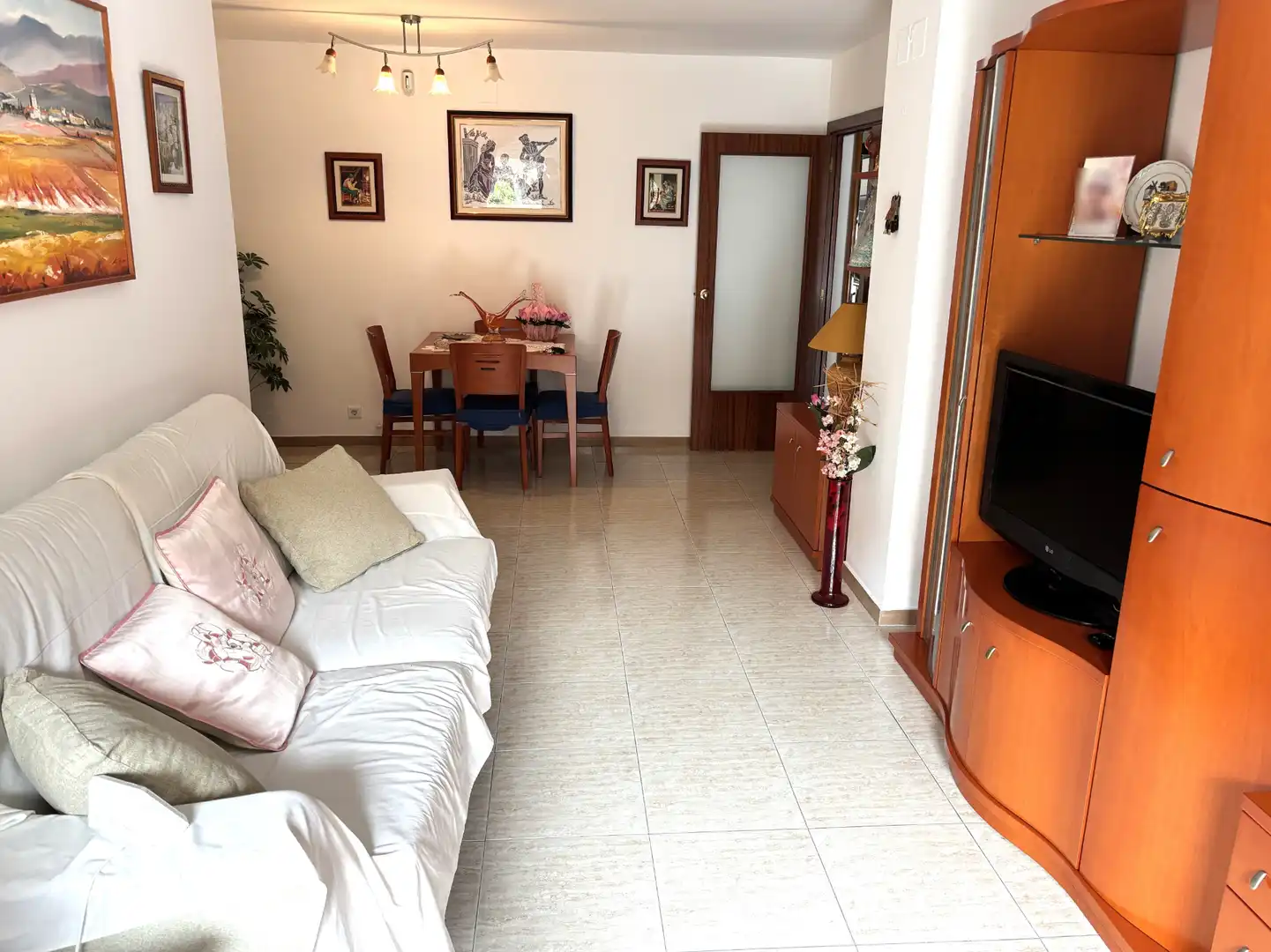 Sala de estar de Piso en venta en Vilafranca del Penedès con Aire acondicionado, Trastero y Amueblado
