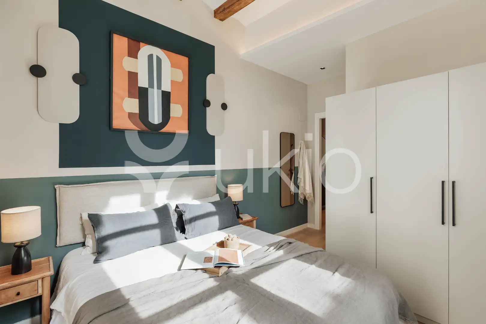 Habitación de Apartamento de alquiler en Barcelona con Aire acondicionado, Calefacción y Amueblado