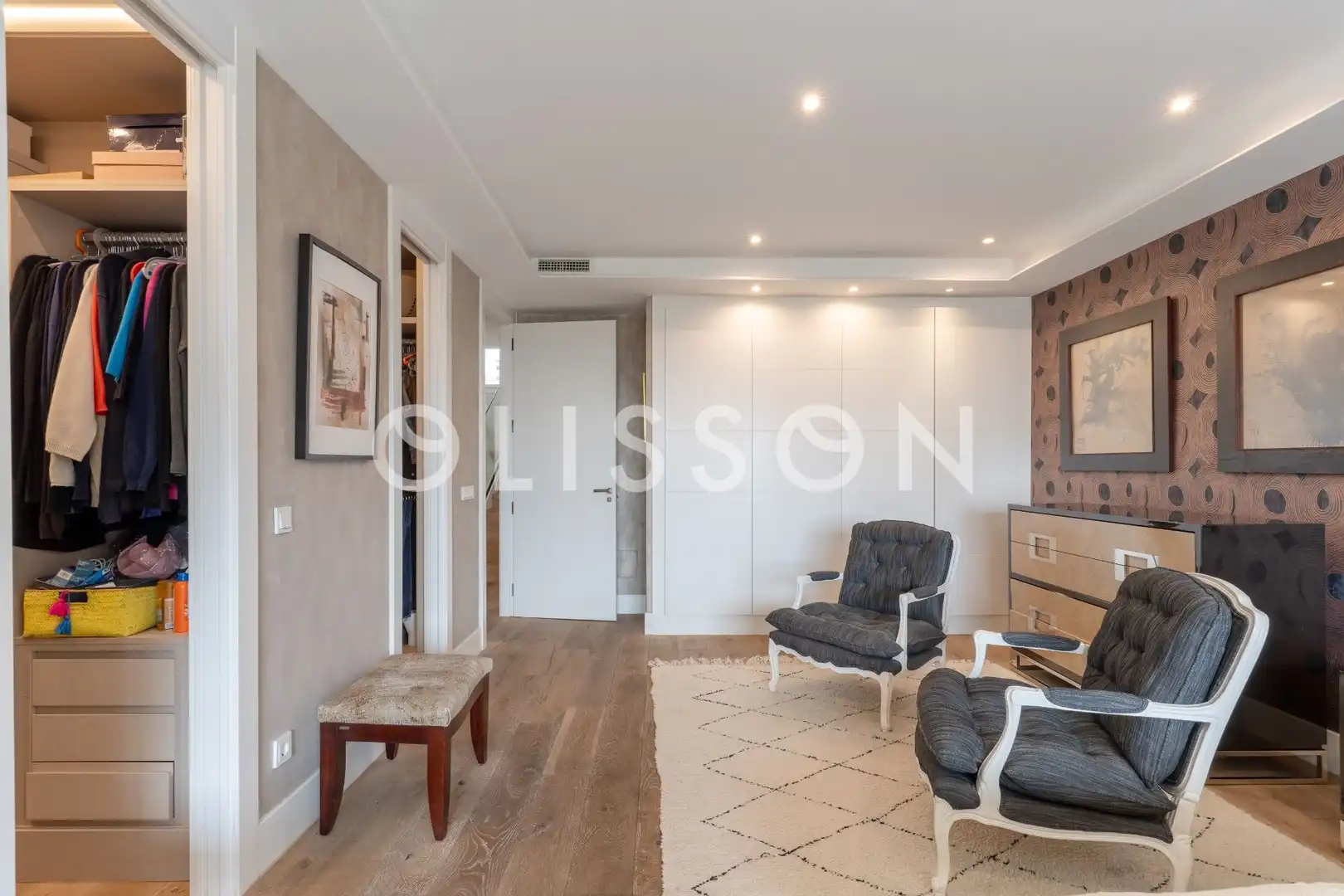 Sala d'estar de Casa o xalet en venda en La Moraleja amb Aire condicionat, Calefacció i Jardí privat