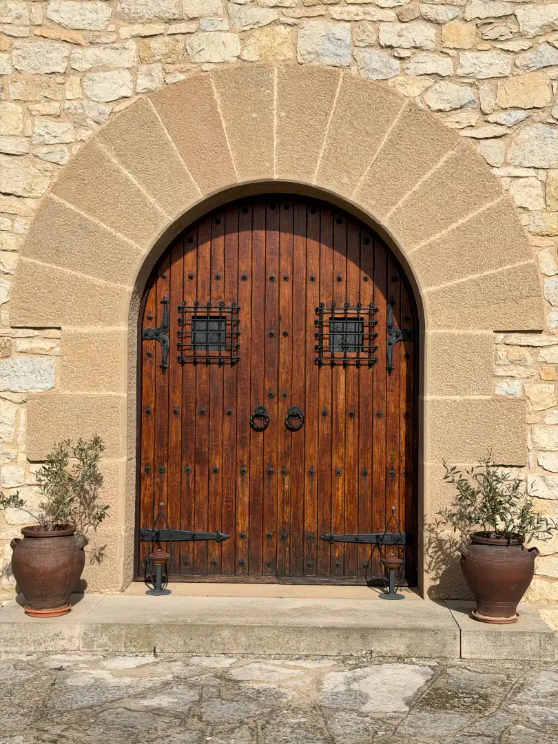 Vista exterior de Finca rústica en venta en Moià con Calefacción, Jardín privado y Parquet