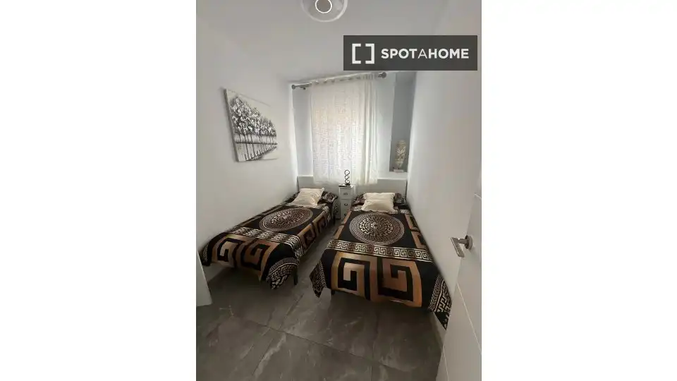 Habitación de Apartamento para compartir en Pájara con Aire acondicionado, Terraza y Amueblado