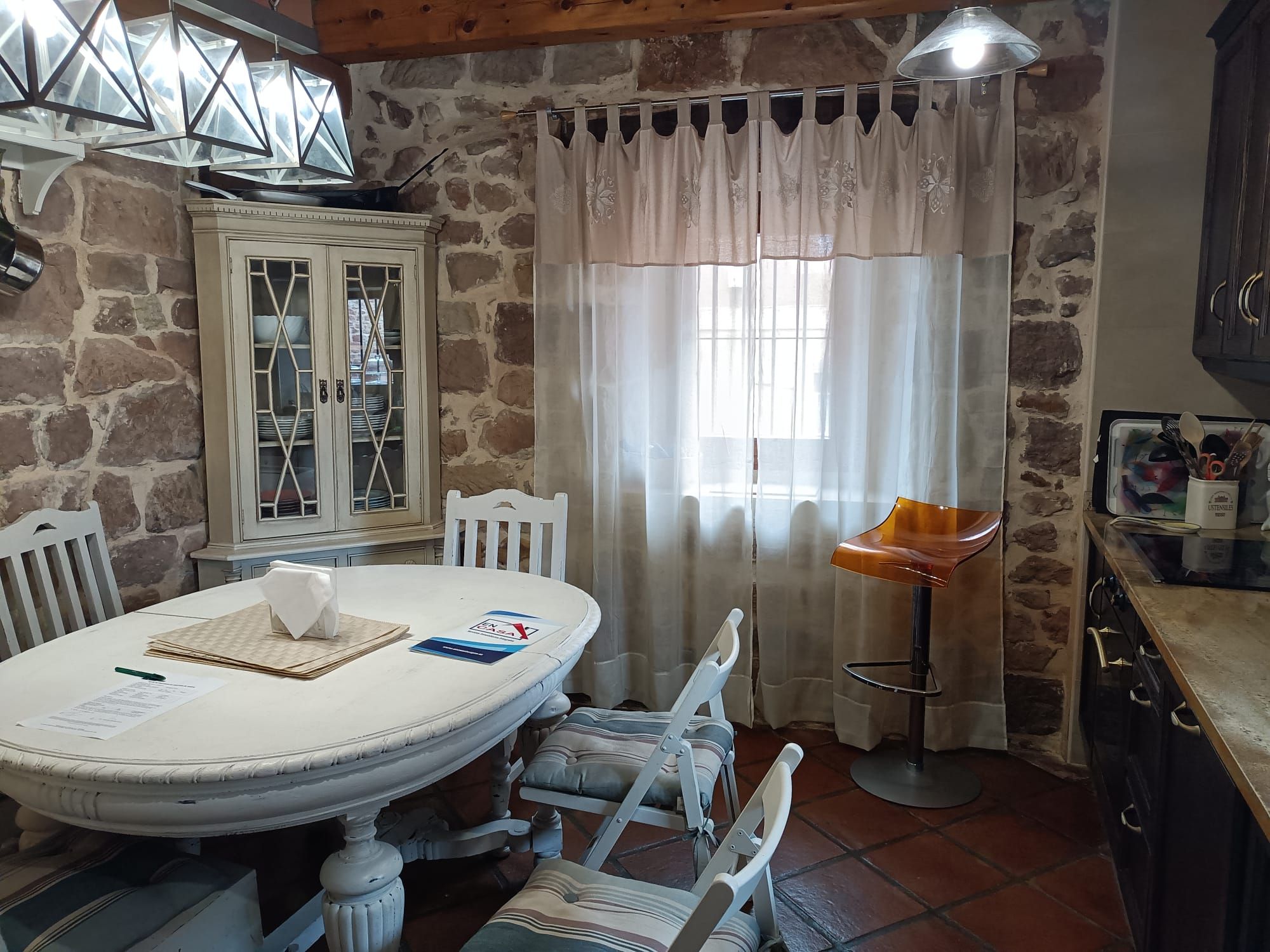 Dining room of Single-family semi-detached for sale in Valderredible  with Private garden, Storage room and Furnished