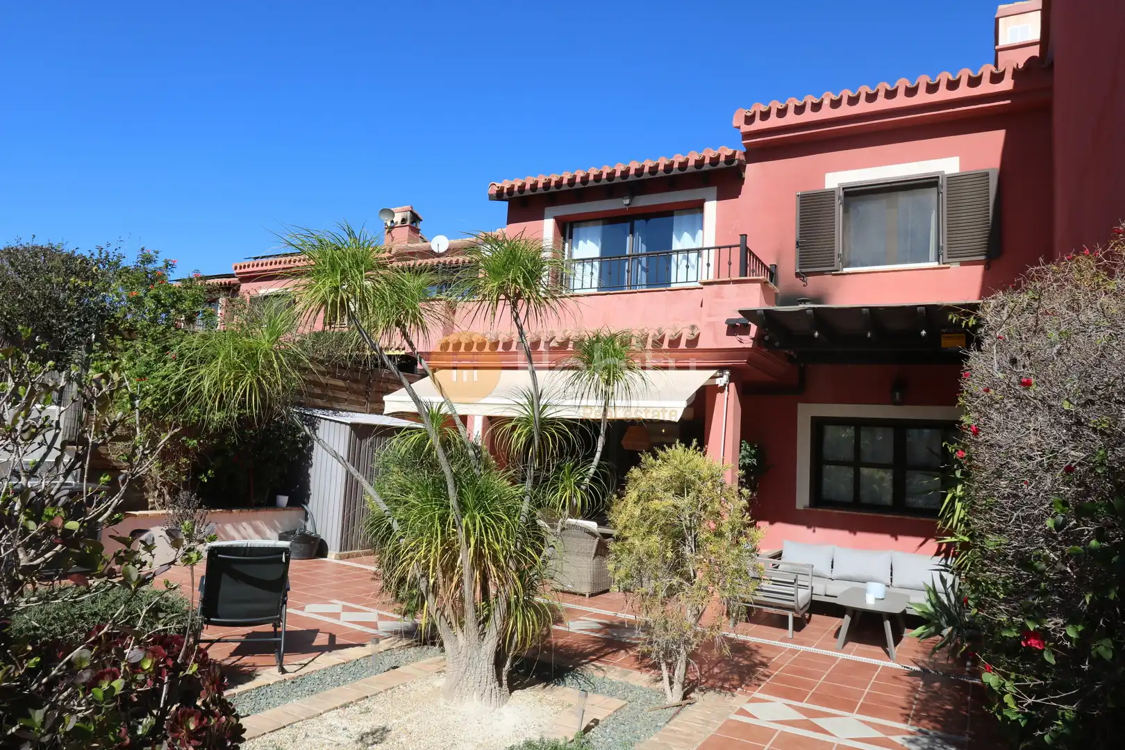 Jardí de Casa adosada en venda en Fuente Álamo de Murcia amb Aire condicionat, Calefacció i Jardí privat