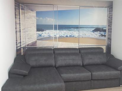 Sala d'estar de Apartament de lloguer en  Zaragoza Capital amb Calefacció, Parquet i Moblat