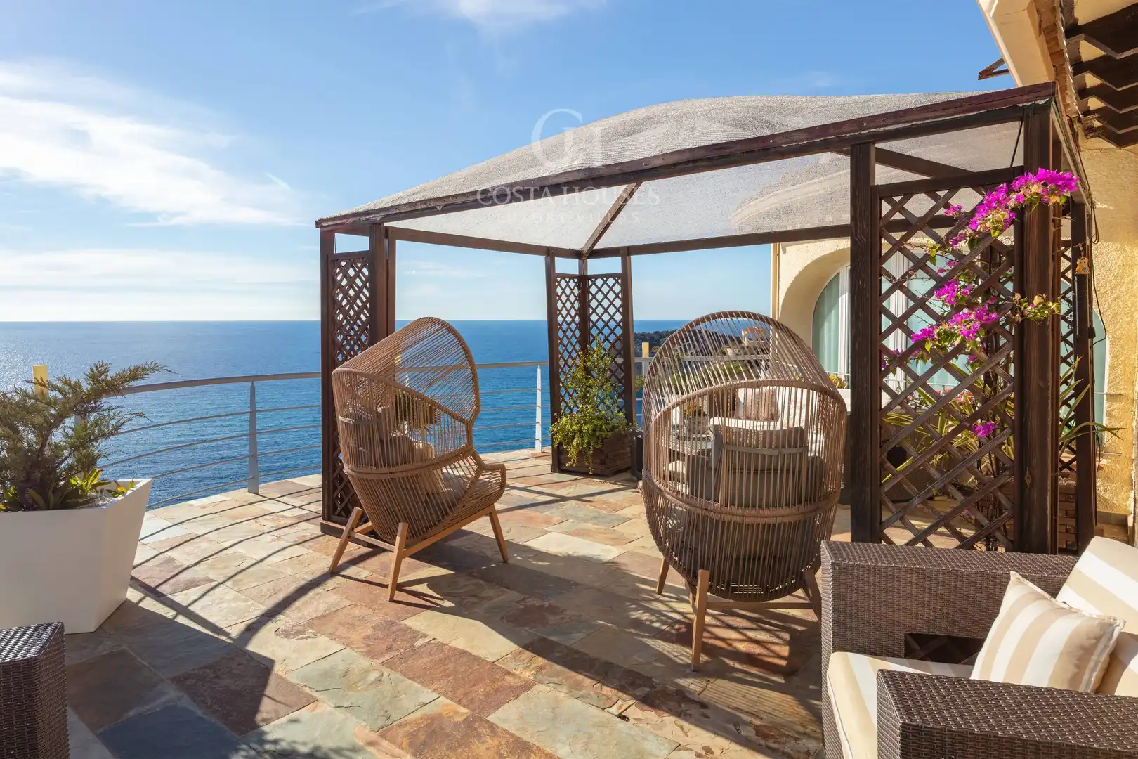 Terrasse von Haus oder Chalet zum Verkauf in Jávea / Xàbia mit Klimaanlage, Privatgarten und Terrasse