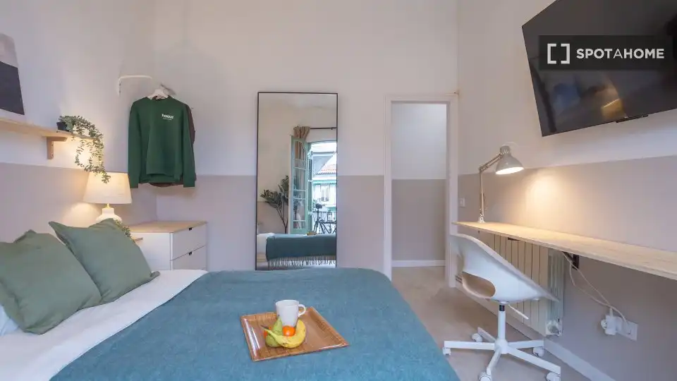 Habitación de Piso para compartir en Barcelona con Aire acondicionado, Calefacción y Amueblado