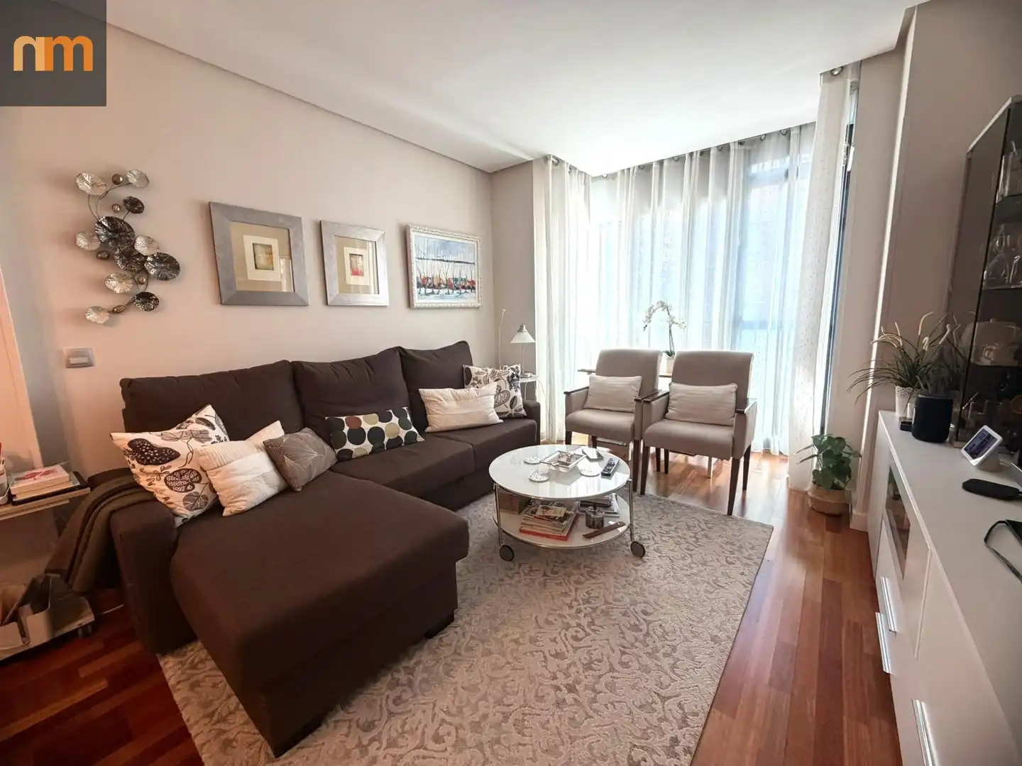 Living room of Flat for sale in Madrid  with Air Conditioner, Heating and Private garden