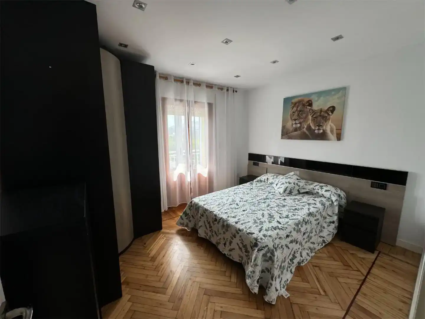 Bedroom of Detached homes for rent in Polanco  with Private garden, Parquet flooring and Furnished