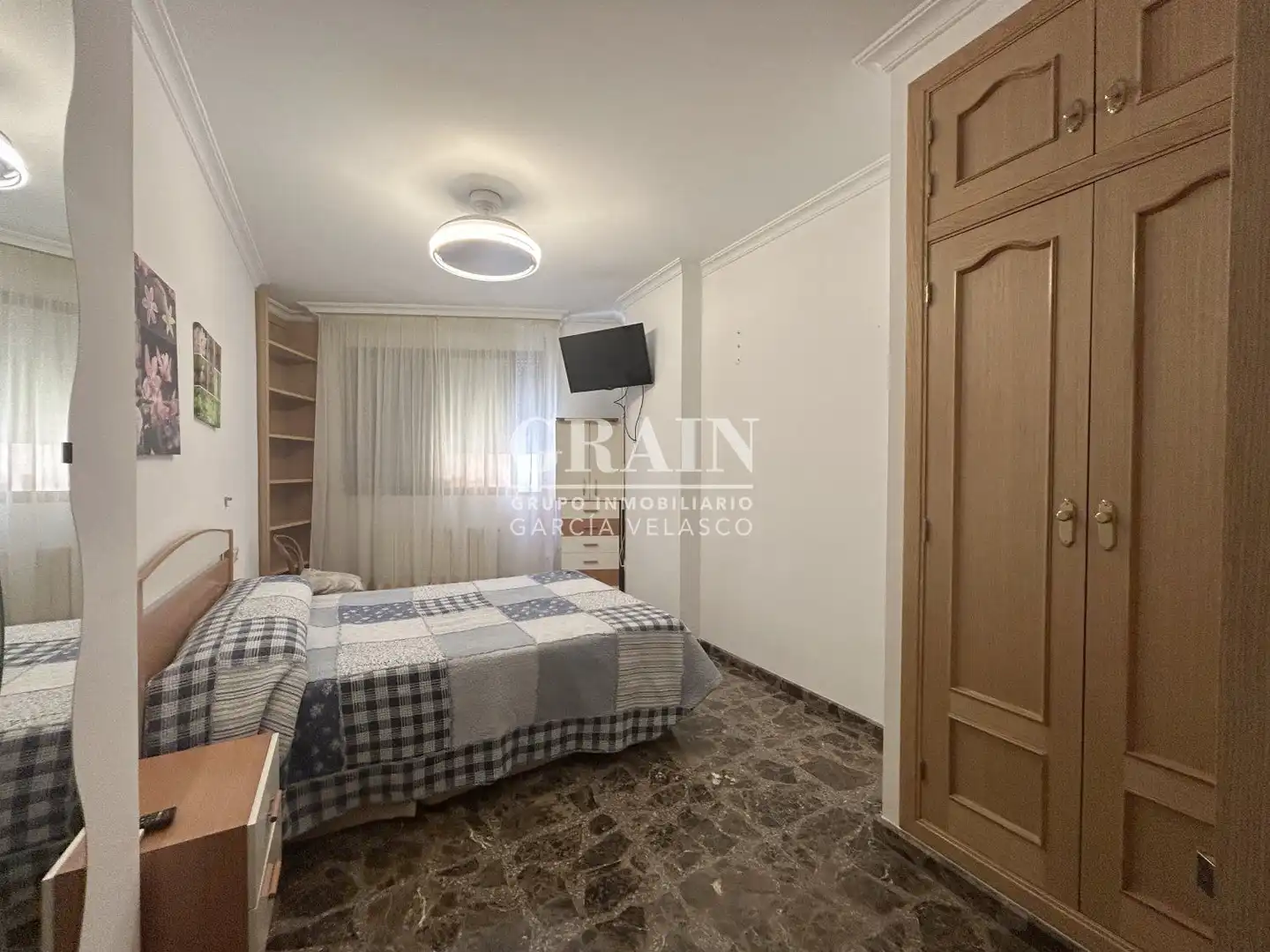 Habitación de Apartamento de alquiler en Albacete con Aire acondicionado, Calefacción y Balcón