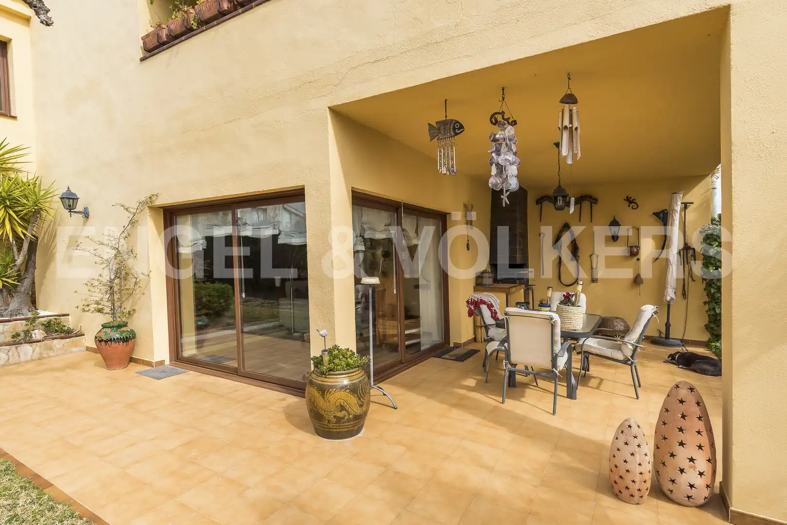 Terrassa de Casa o xalet en venda en Pacs del Penedès amb Calefacció, Jardí privat i Parquet