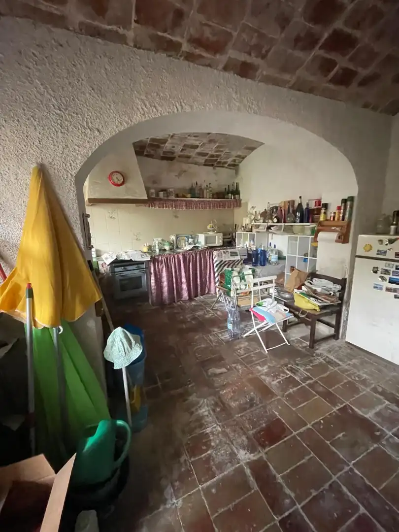 Cocina de Finca rústica en venta en Rupià con Terraza, Amueblado y Balcón